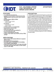 CSPT857DPAG8 datasheet pdf IDT
