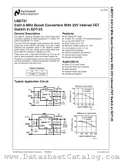 LM2731XMF datasheet pdf National Semiconductor