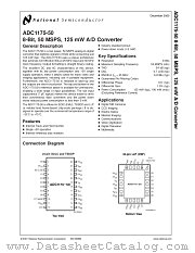 ADC1175-50CILQ datasheet pdf National Semiconductor