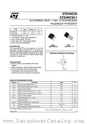 STD4NC50-1 datasheet pdf ST Microelectronics