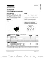 FDS7060N7_F077 datasheet pdf Fairchild Semiconductor
