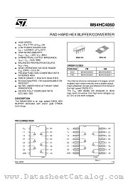 M54HC4050D1 datasheet pdf ST Microelectronics