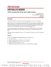 HD74ALVC162835 datasheet pdf Renesas