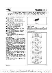 74VCXH16245 datasheet pdf ST Microelectronics