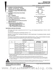SN74AUC1G04YZAR datasheet pdf Texas Instruments