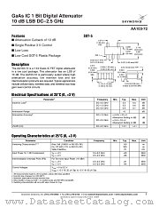 AA103-72 datasheet pdf Skyworks Solutions