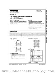 74LVQ244QSC datasheet pdf Fairchild Semiconductor