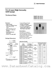 HLMP-1521-E00A2 datasheet pdf Agilent (Hewlett-Packard)