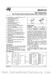 M54HC123K datasheet pdf ST Microelectronics