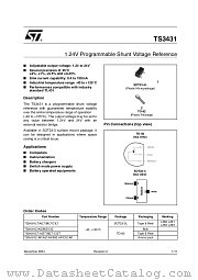 TS3431IZ-AP datasheet pdf ST Microelectronics
