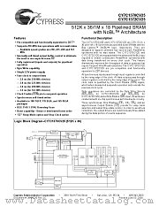 CY7C1372CV25-167AI datasheet pdf Cypress