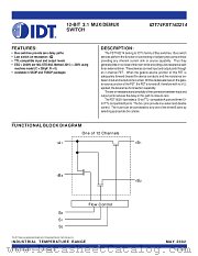 IDT74FST163214PA8 datasheet pdf IDT