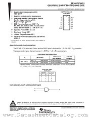 SN74ALVC00RGYR datasheet pdf Texas Instruments