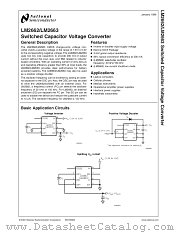 LM2662 MDC datasheet pdf National Semiconductor