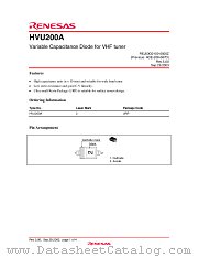 HVU200A datasheet pdf Renesas
