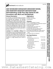 ADC12H034CIWM datasheet pdf National Semiconductor