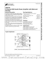 LM4734TA datasheet pdf National Semiconductor