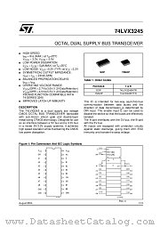 74LVX3245 datasheet pdf ST Microelectronics