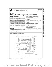 LM1279AN datasheet pdf National Semiconductor