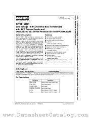 74VCX162601MTDX datasheet pdf Fairchild Semiconductor