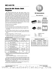 MC14517BDW datasheet pdf ON Semiconductor
