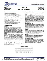 GS88237B datasheet pdf GSI Technology