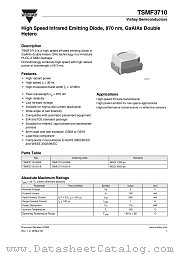 TSMF3710-GS18 datasheet pdf Vishay