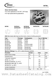BAT68-05W datasheet pdf Infineon