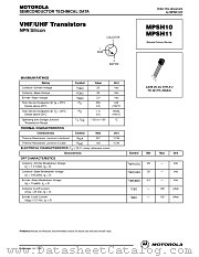 MPSH10RLRA datasheet pdf ON Semiconductor