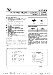 74LVC125A datasheet pdf ST Microelectronics