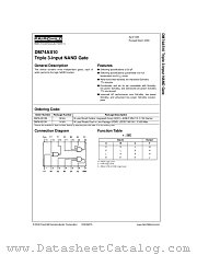 DM74AS10N datasheet pdf Fairchild Semiconductor