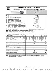 2W08GM datasheet pdf Taiwan Semiconductor