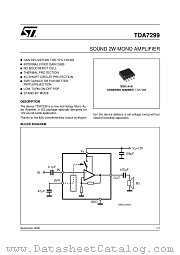 TDA729913TR datasheet pdf ST Microelectronics
