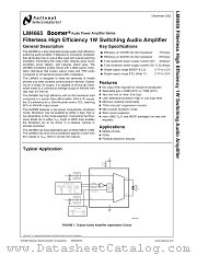 LM4665ITL datasheet pdf National Semiconductor