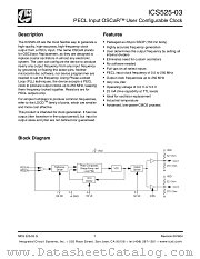ICS525-03 datasheet pdf Texas Instruments
