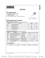 KSC1009GBU datasheet pdf Fairchild Semiconductor