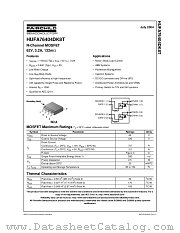 HUFA76404DK8T datasheet pdf Fairchild Semiconductor