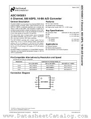ADC104S051 datasheet pdf National Semiconductor