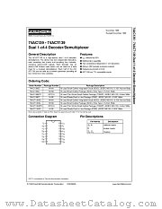 74AC139SC datasheet pdf Fairchild Semiconductor