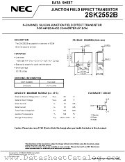 2SK2552B datasheet pdf NEC