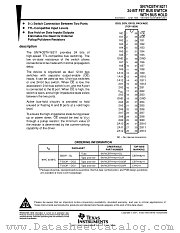 SN74CBTH16211DGVR datasheet pdf Texas Instruments