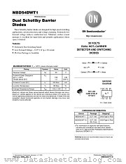 MBD54DWT1 datasheet pdf ON Semiconductor