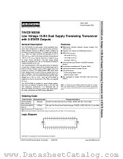 74VCX163245MTDX datasheet pdf Fairchild Semiconductor