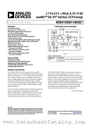 AD5611AKS-U1 datasheet pdf Analog Devices