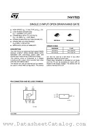 74V1T03 datasheet pdf ST Microelectronics