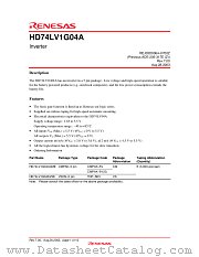 HD74LV1G04A datasheet pdf Renesas