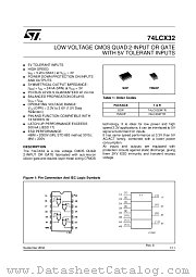 74LCX32 datasheet pdf ST Microelectronics