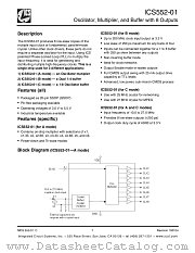 ICS552-01 datasheet pdf Texas Instruments