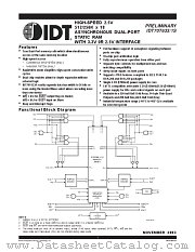 IDT70T633S10BFI8 datasheet pdf IDT