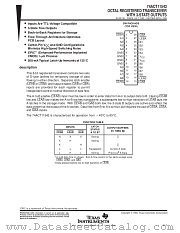 74ACT11543DW datasheet pdf Texas Instruments